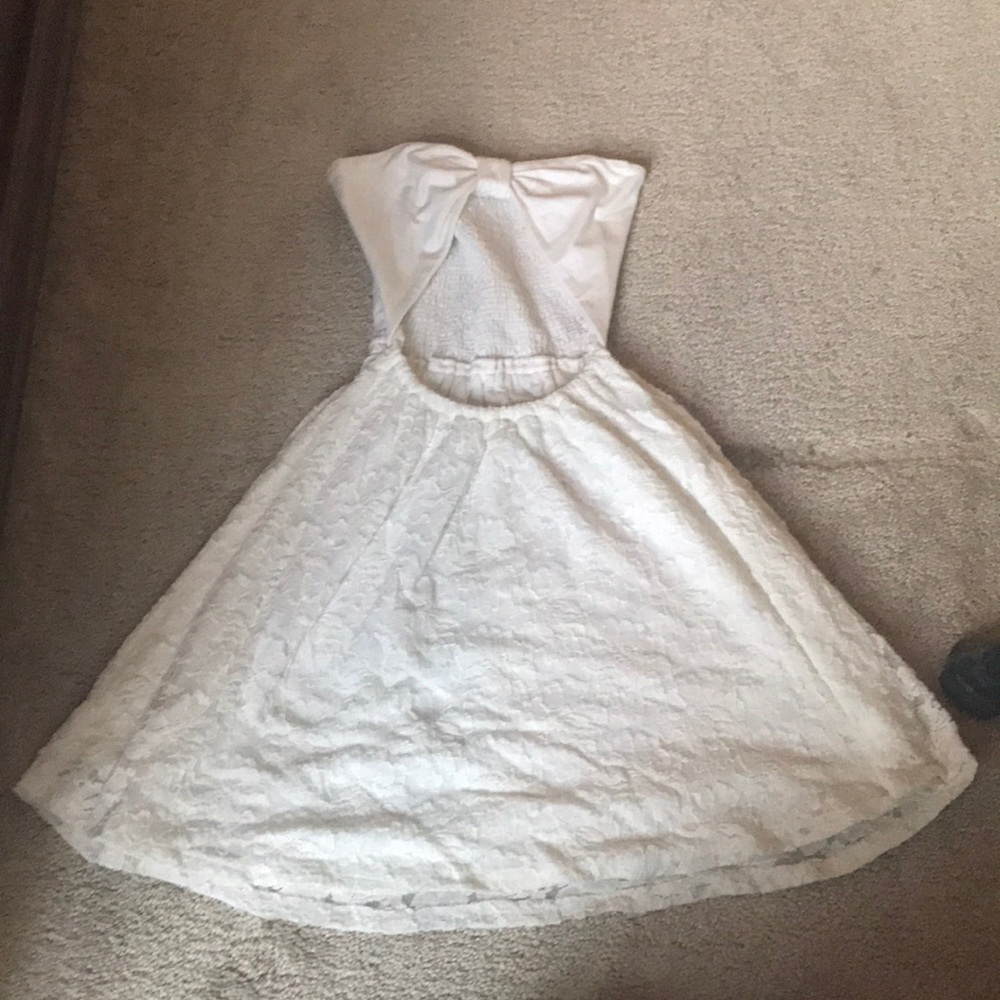 abercrombie kids dress white